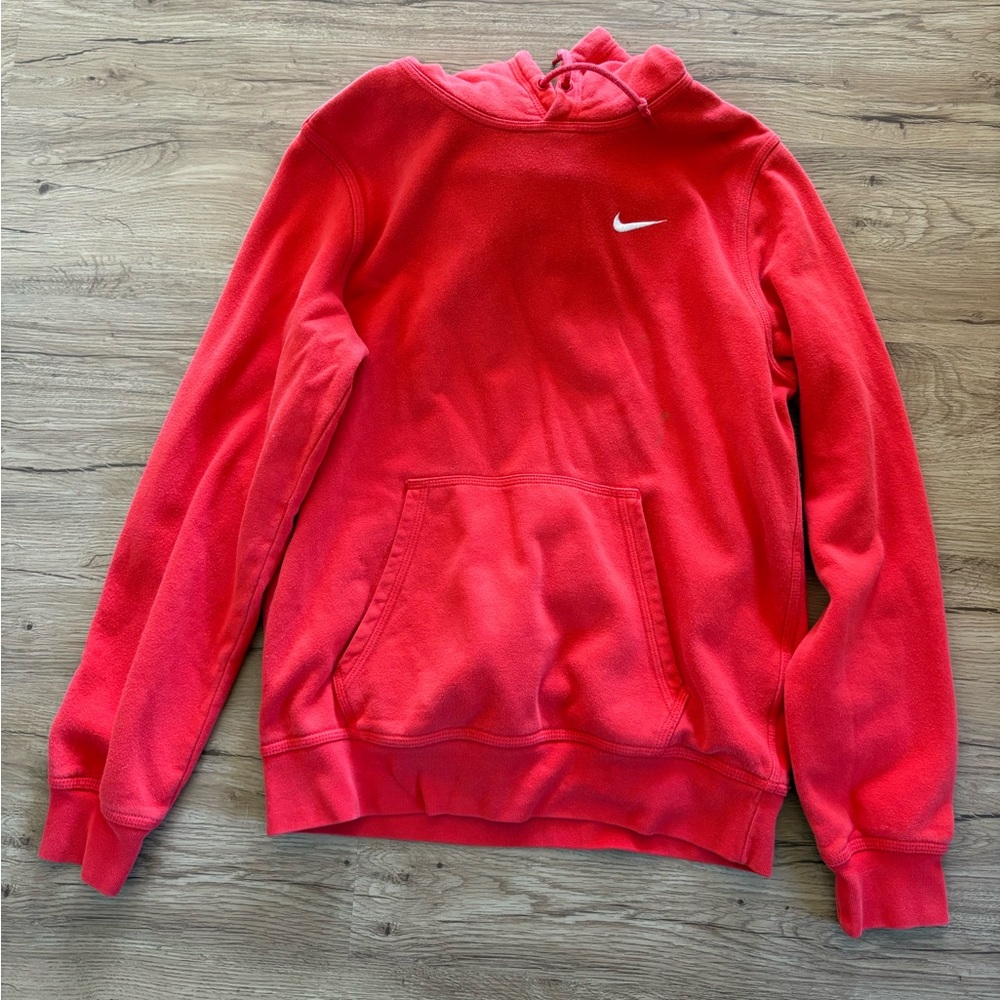 Nike Red Sweatshirt with White Logo